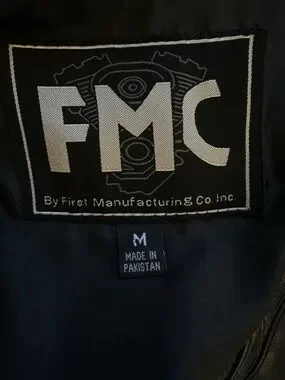 First Manaufactured Co. FMC | Jackets & Coats | Fmc Black Leather ...